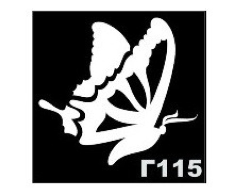ТРАФАРЕТ ДЛЯ ВРЕМЕННЫХ ТАТУ РАЗМЕР 5*5СМ(Г115)