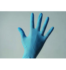 Перчатки нитриловые L 100шт Голубой