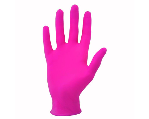 Перчатки нитриловые Розовые S 100шт