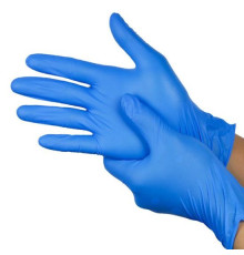 Перчатки защитные Витрил XS 100шт Голубой