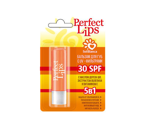 Бальзам для губ с UV-фильтрами 5 в 1- Sol Bianca Perfect Lips Protection, 3.5 гр