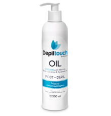 Охлаждающее масло после депиляции с экстрактом мяты, бета-каротином и маслом сои DEPILTOUCH, 300 мл