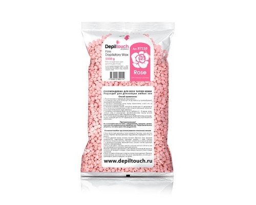 Пленочный воск Роза в гранулах DEPILTOUCH, 1000 г Пленочный воск Роза в гранулах DEPILTOUCH, 1000 г