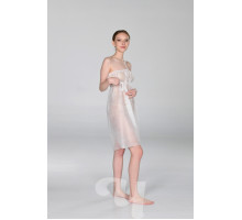 Пеньюар на резинке по декольте Спанбонд Белый 140х75 см,10 шт/упк