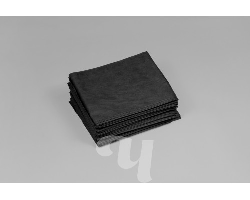 Простыни SMS Комфорт медицинские (пеленки) в штучной укладке, 200х80 см, Черный, 20 шт/упк, 17г/м2