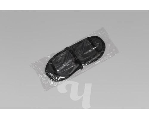 Тапочки для душа с прозрачным верхом, Черный, 1 пара